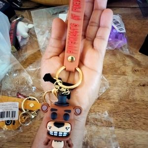 Five Night Freddy keychains, ready for a birthday gift